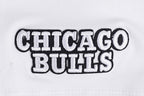 NBA CHICAGO BULLS SCRIPT TAIL T-SHIRT EN JERSEY SIMPLE À COUPE CARRÉE POUR FEMME (BLANC)