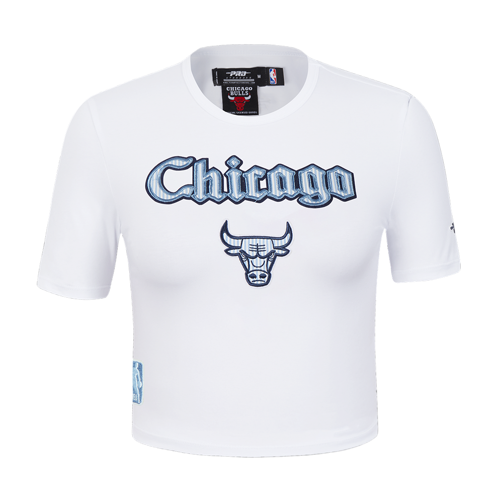 NBA CHICAGO BULLS COUNTRY CLUB T-SHIRT À TAILLE DÉGAGÉE POUR FEMME (BLANC)