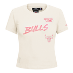 NBA CHICAGO BULLS HIGH IMPACT WOMEN'S BABY DOLL TEE (EGGSHELL)