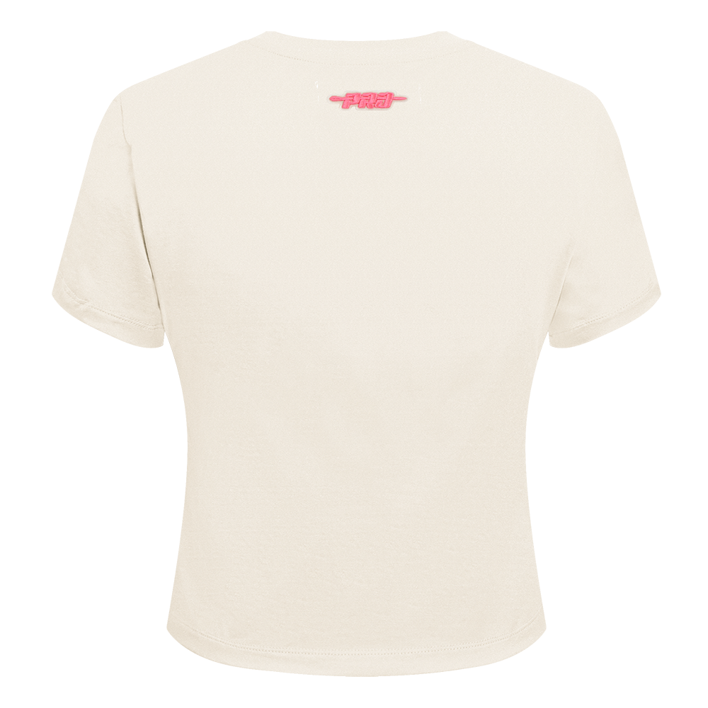 NBA CHICAGO BULLS HIGH IMPACT WOMEN'S BABY DOLL TEE (EGGSHELL)