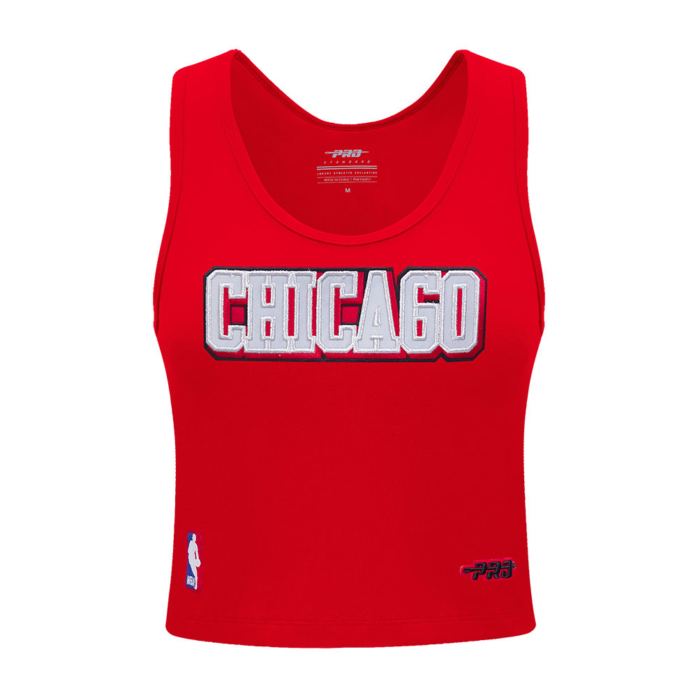 NBA CHICAGO BULLS SHEER INFLUENCE WOMEN'S FITTED RACERBACK (RED)