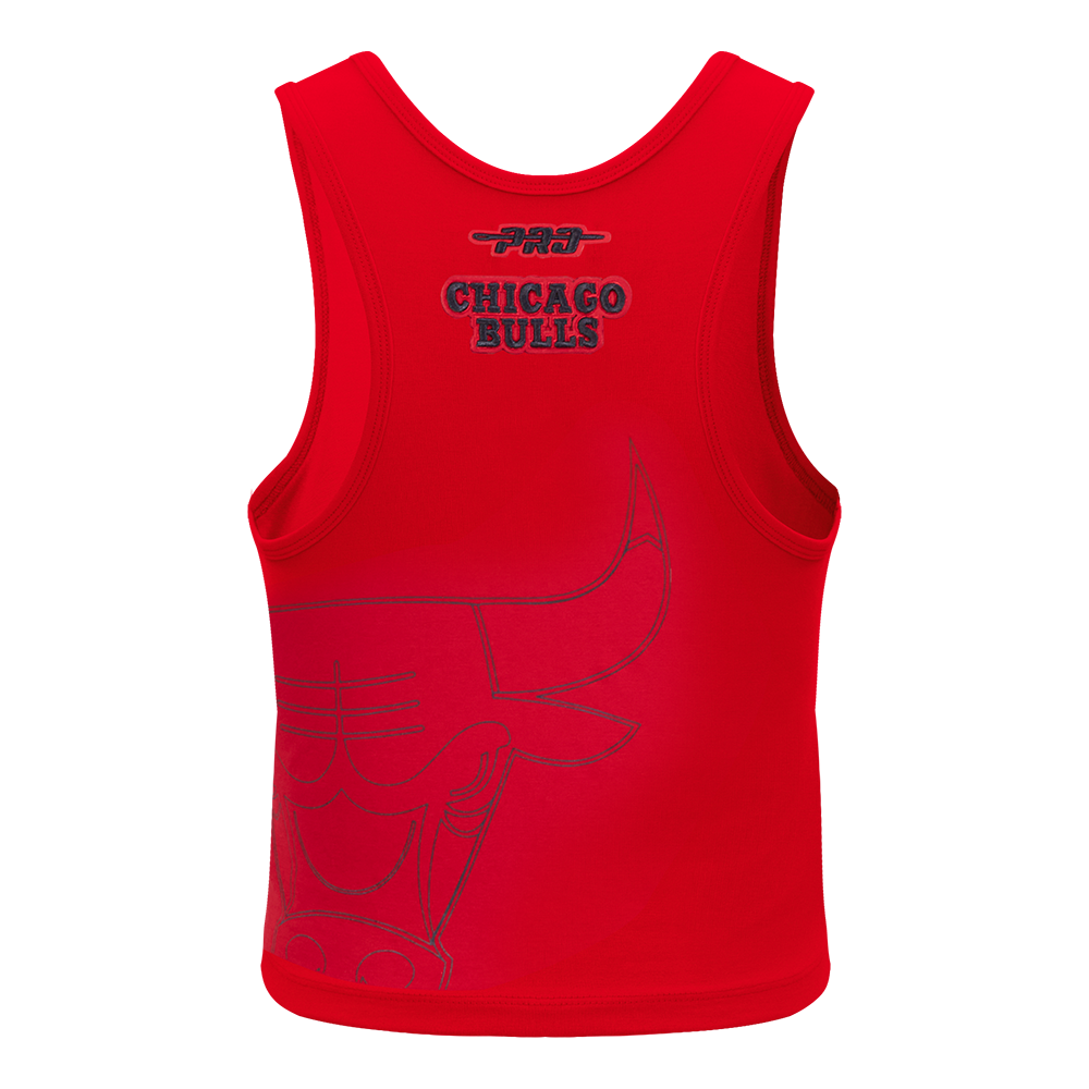 NBA CHICAGO BULLS SHEER INFLUENCE WOMEN'S FITTED RACERBACK (RED)
