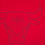 NBA CHICAGO BULLS SHEER INFLUENCE WOMEN'S BOYFRIEND TEE (RED)