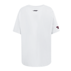 NBA CHICAGO BULLS SHEER INFLUENCE WOMEN'S BOYFRIEND TEE (WHITE)