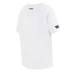 NBA CHICAGO BULLS SHEER INFLUENCE WOMEN'S BOYFRIEND TEE (WHITE)