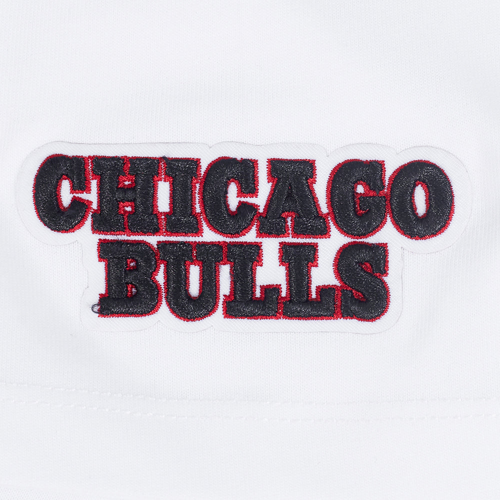 NBA CHICAGO BULLS SHEER INFLUENCE WOMEN'S BOYFRIEND TEE (WHITE)