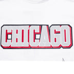 NBA CHICAGO BULLS SHEER INFLUENCE WOMEN'S BOYFRIEND TEE (WHITE)