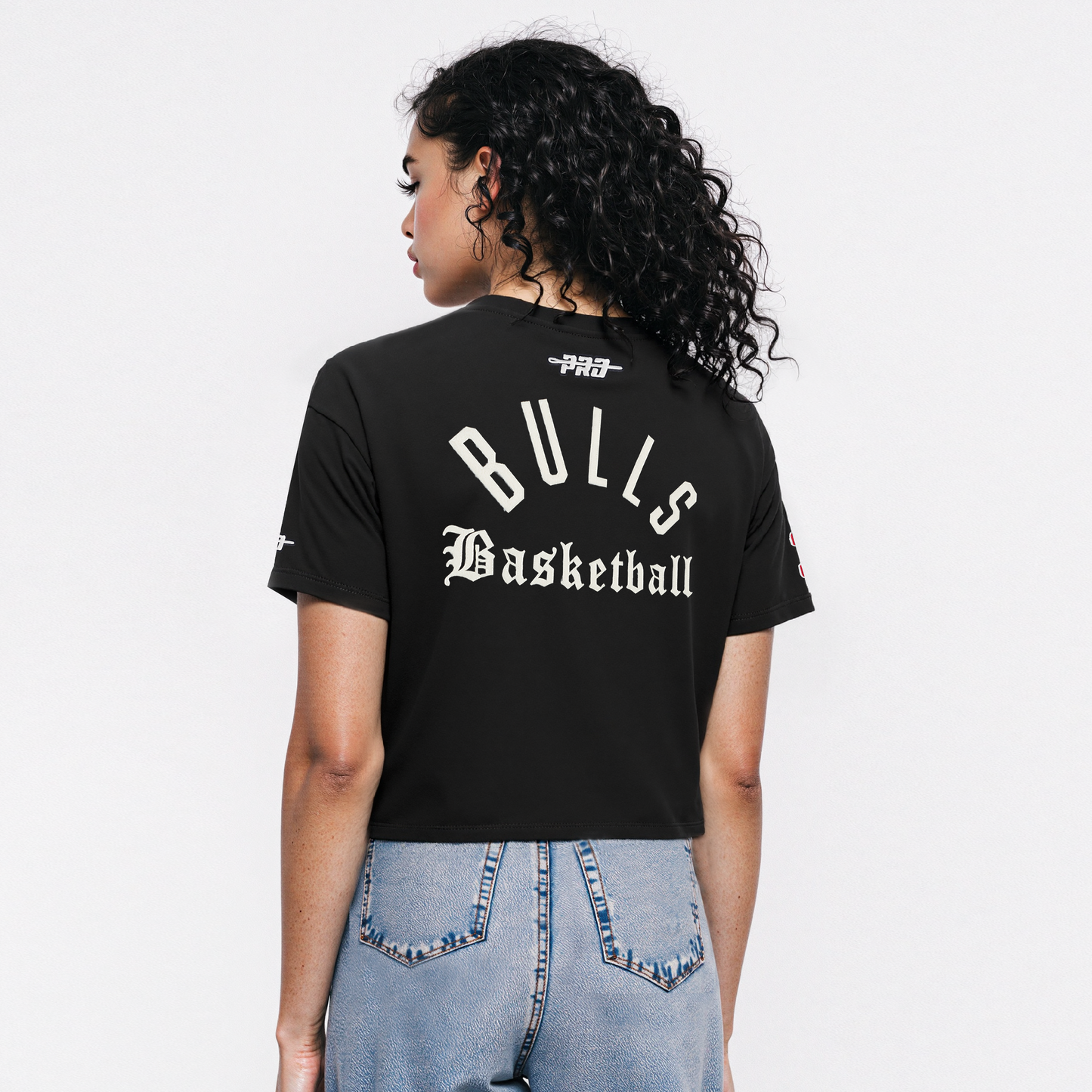 NBA CHICAGO BULLS MODERN ORIGINALS WOMEN'S SJ BOXY TEE (BLACK)