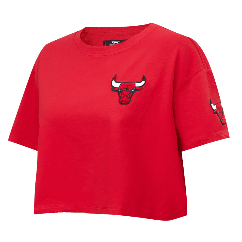 NBA CHICAGO BULLS CLASSIC WOMEN'S BOXY TEE (RED)