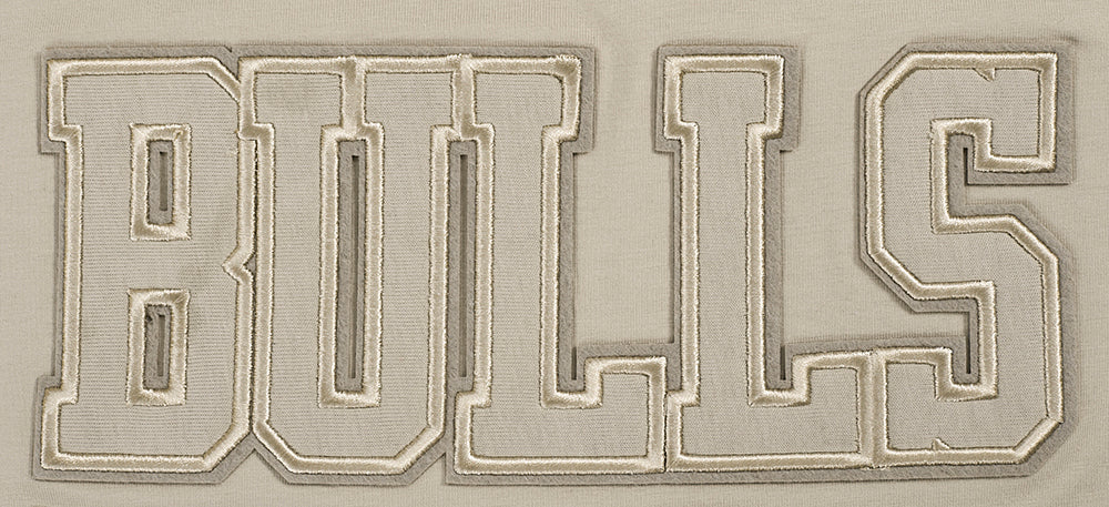 NBA CHICAGO BULLS NEUTRAL T-SHIRT À COUPE CARRÉE POUR FEMME (TAUPE)