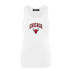 NBA CHICAGO BULLS CLASSIC CAMISOLE DOS NAGEUR POUR FEMME (BLANC)