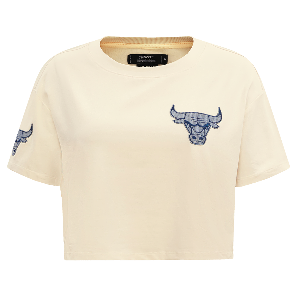 NBA CHICAGO BULLS VARSITY BLUES WOMEN'S BOXY TEE (LINEN)