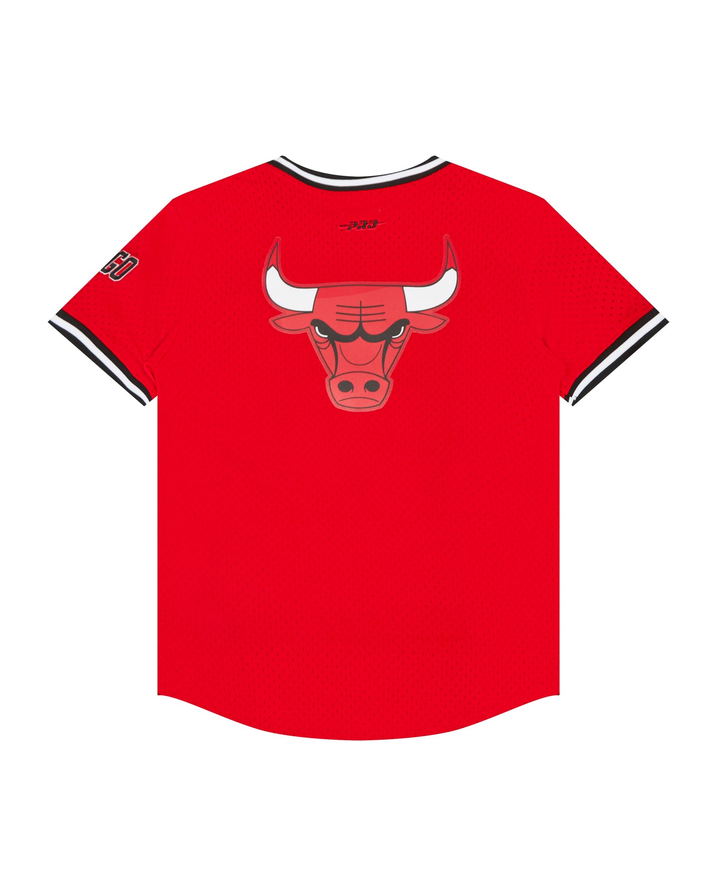 NBA CHICAGO BULLS CLASSIC BIG BOYS SHORT SLEEVE MESH TEE (RED/BLACK)