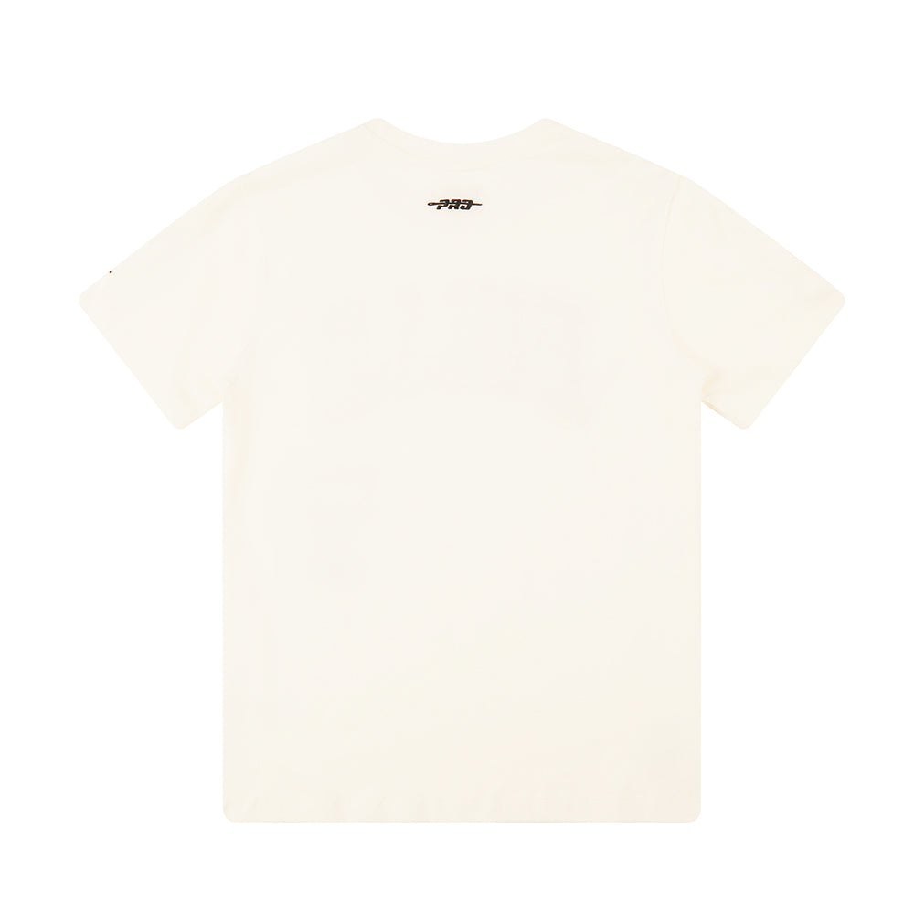 NBA CHICAGO BULLS RETRO CLASSIC BIG BOYS SHORT SLEEVE TAPING TEE (EGGSHELL/ RED)