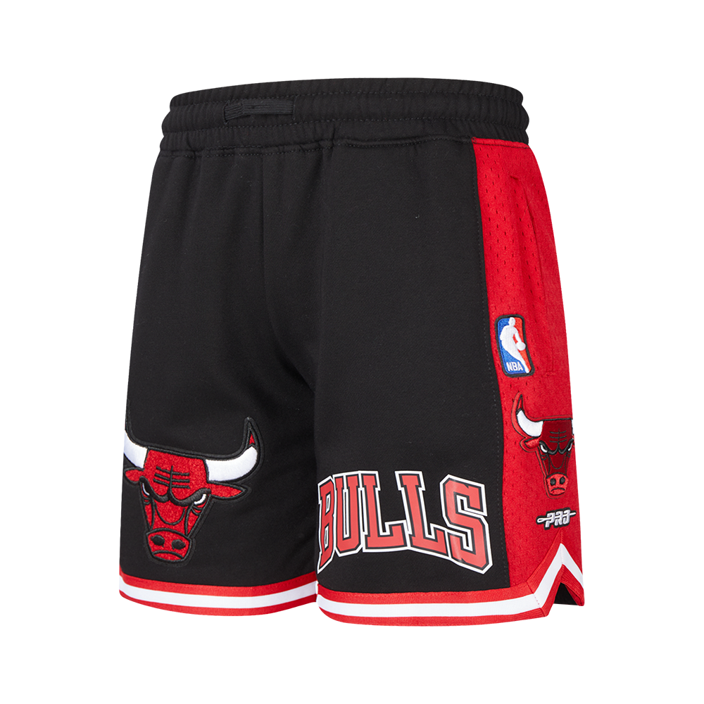 NBA CHICAGO BULLS CLASSIC BIG BOY'S FLEECE 2.0 SHORT (BLACK/RED)