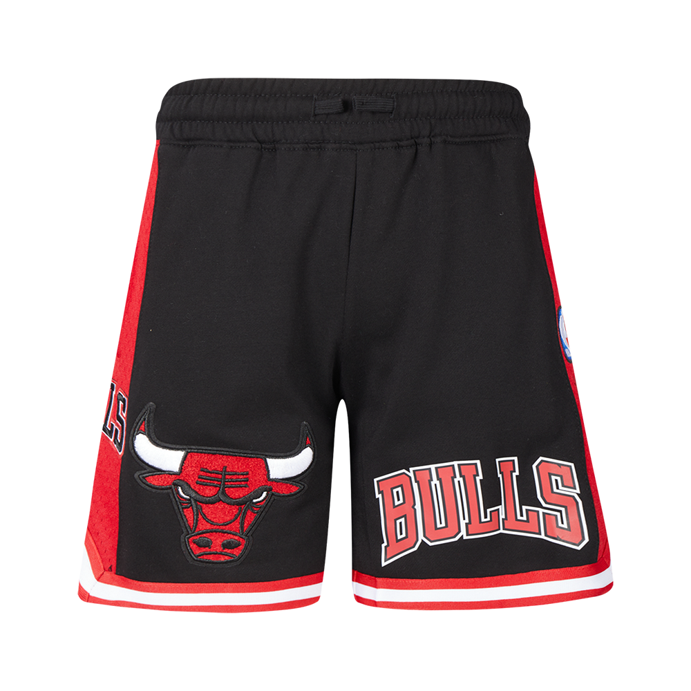 NBA CHICAGO BULLS CLASSIC BIG BOY'S FLEECE 2.0 SHORT (BLACK/RED)