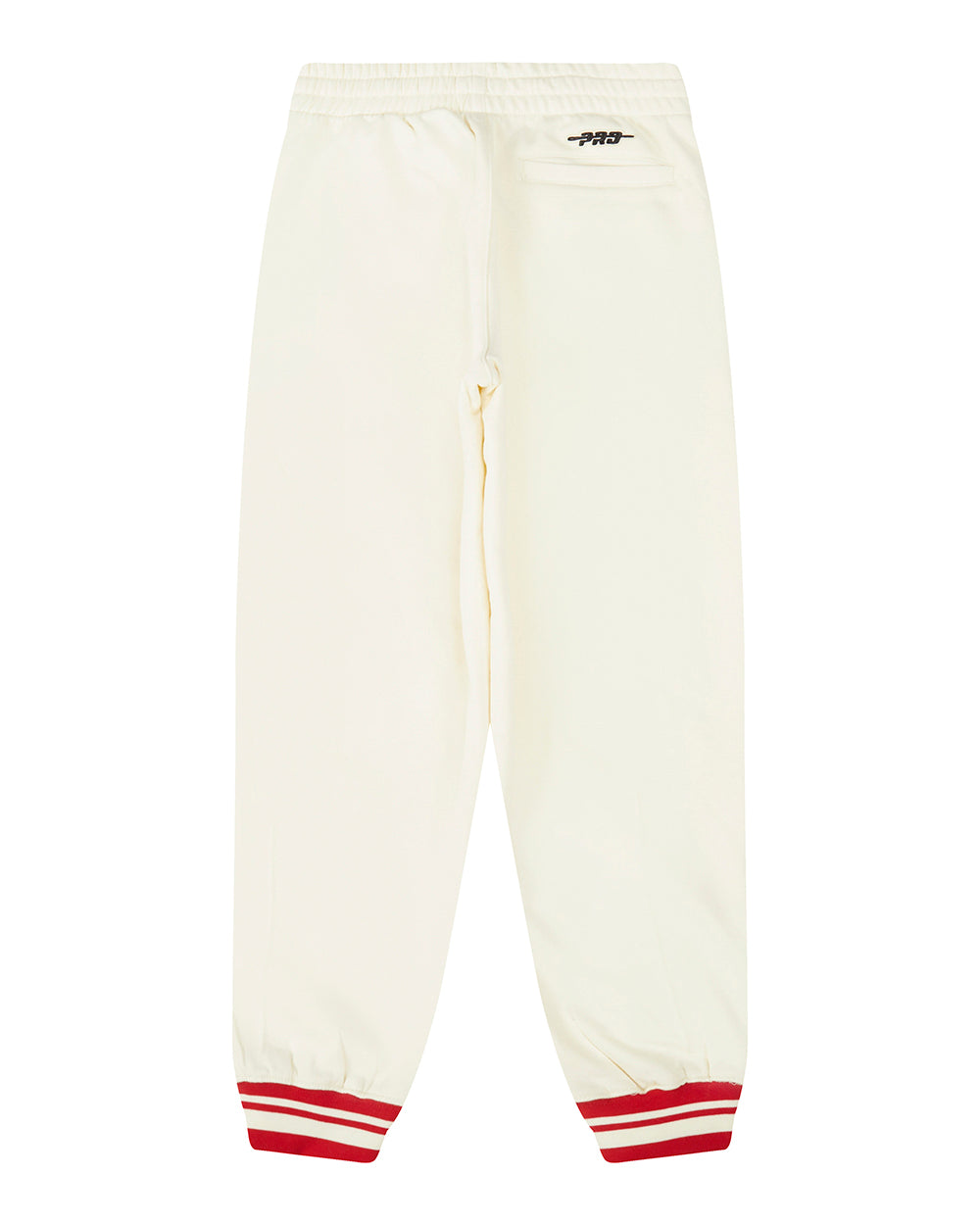 NBA CHICAGO BULLS RETRO CLASSIC PANTALON OUATÉ EN MOLLETON CÔTELÉ POUR GARÇON JUNIOR (COQUILLE D'ŒUF/ROUGE)