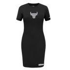 NBA CHICAGO BULLS REVERSE FRENCH TERRY ROBE MOULANTE POUR FEMME (NOIR)