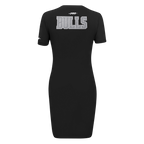 NBA CHICAGO BULLS REVERSE FRENCH TERRY ROBE MOULANTE POUR FEMME (NOIR)
