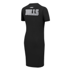 NBA CHICAGO BULLS REVERSE FRENCH TERRY ROBE MOULANTE POUR FEMME (NOIR)
