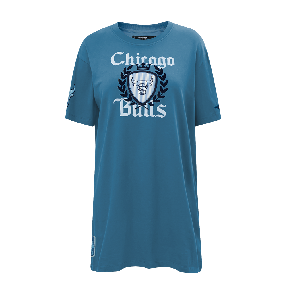 NBA CHICAGO BULLS COUNTRY CLUB WOMEN'S TEE DRESS (STEEL BLUE)