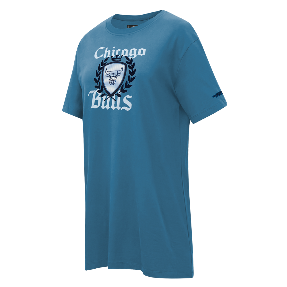 NBA CHICAGO BULLS COUNTRY CLUB WOMEN'S TEE DRESS (STEEL BLUE)