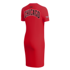 NBA CHICAGO BULLS CLASSIC CHENILLE WOMEN'S DRESS (RED)