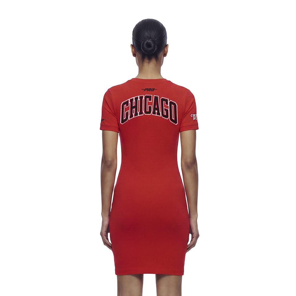 NBA CHICAGO BULLS CLASSIC CHENILLE WOMEN'S DRESS (RED)