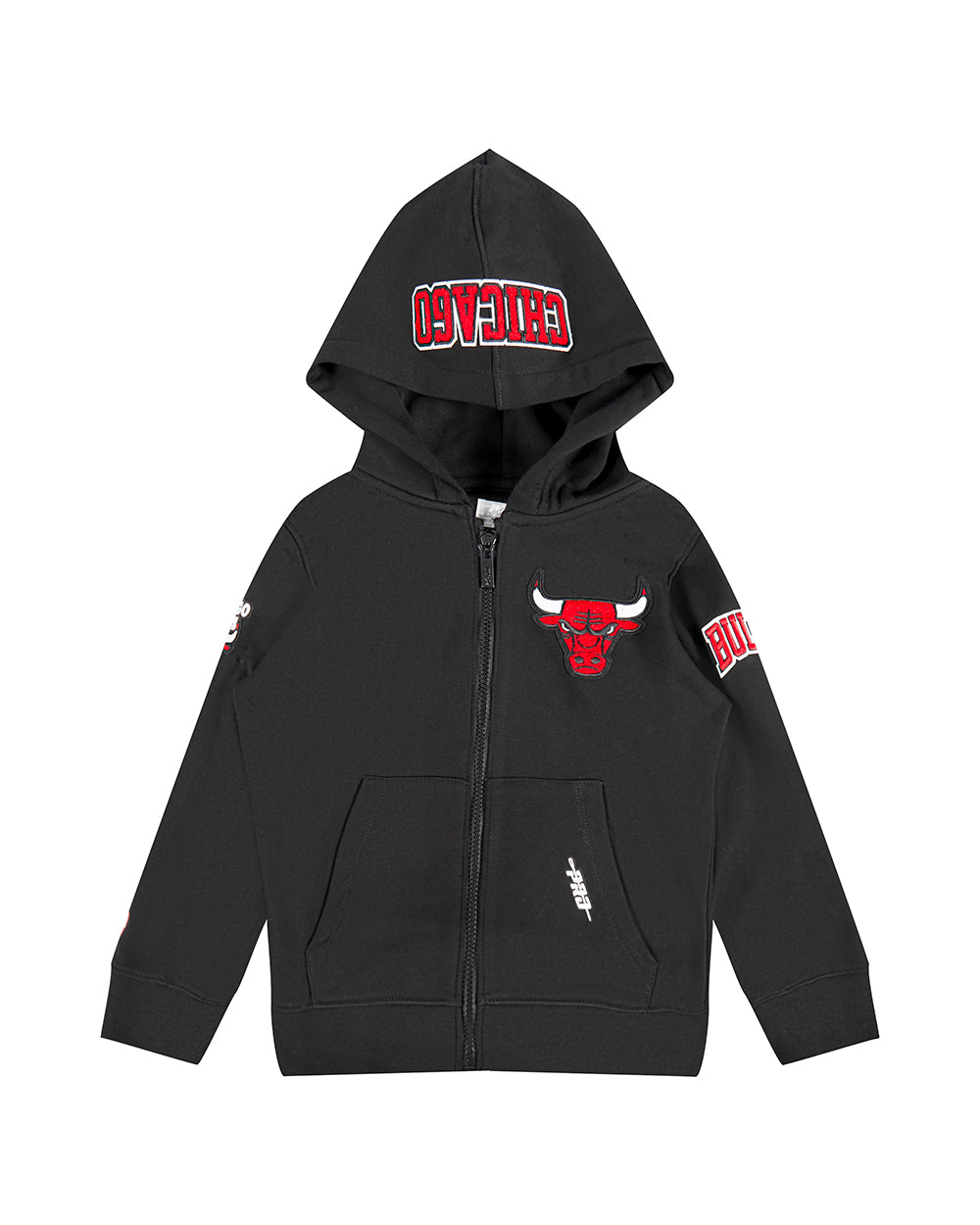 NBA CHICAGO BULLS CLASSIC CHANDAIL À CAPUCHON EN MOLLETON À GLISSIÈRE POUR GARÇON JUNIOR (NOIR)
