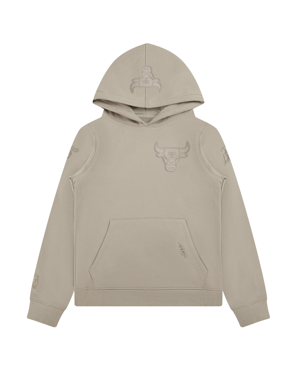 NBA CHICAGO BULLS NEUTRAL CHANDAIL À CAPUCHON EN MOLLETON POUR GARÇON JUNIOR (TAUPE)