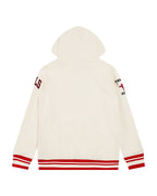 NBA PHILADELPHIA 76ERS NEUTRAL CROPPED WOMEN'S PO HOODIE (DARK TAUPE)