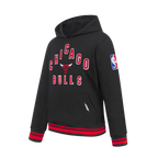 NBA CHICAGO BULLS ON TOP BIG BOY'S PULL OVER HOODIE (BLACK/RED/BLACK)