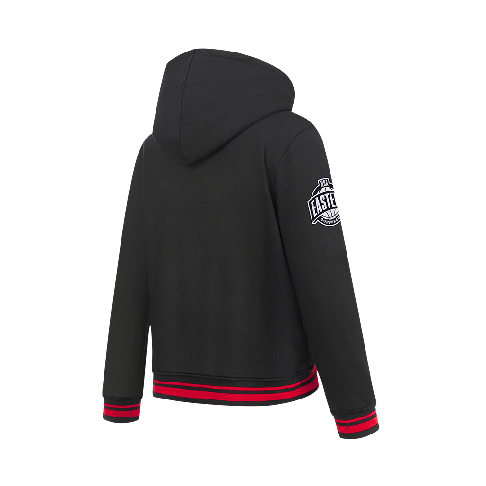 NBA CHICAGO BULLS ON TOP BIG BOY'S PULL OVER HOODIE (BLACK/RED/BLACK)