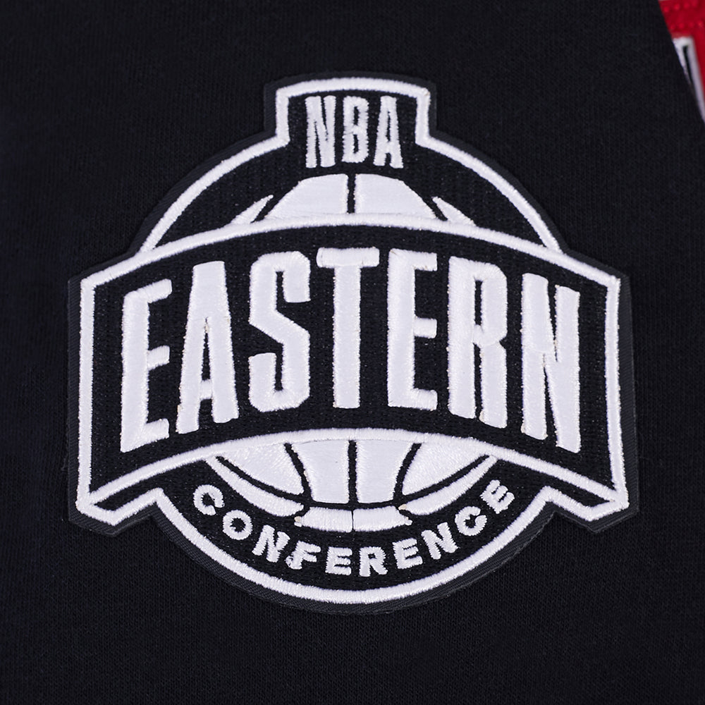 NBA CHICAGO BULLS ON TOP BIG BOY'S PULL OVER HOODIE (BLACK/RED/BLACK)