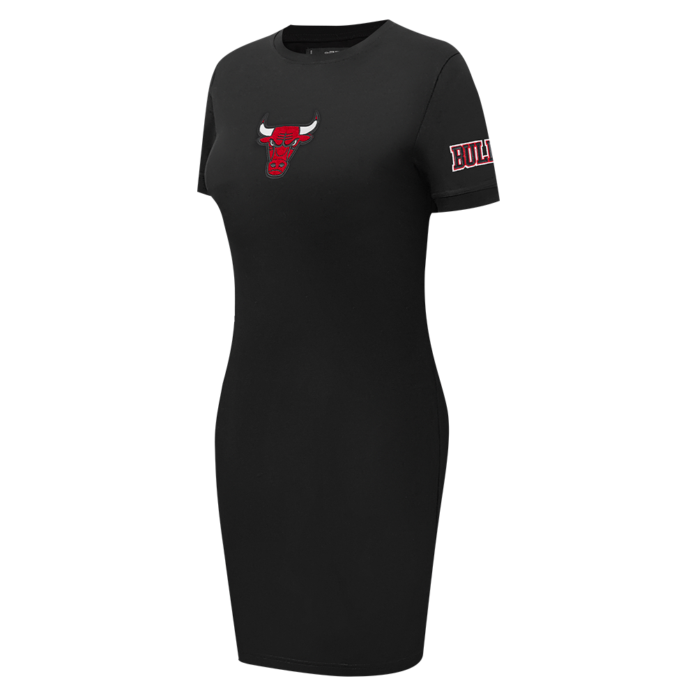 NBA CHICAGO BULLS CLASSIC WOMEN'S BODYCON DRESS (BLACK)