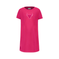 NBA CHICAGO BULLS TRIPLE PINK BIG GIRL'S TEE DRESS (BEETROOT PURPLE)