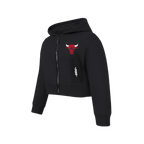 NBA CHICAGO BULLS CLASSIC BIG GIRL'S FLC FZ HOODIE (BLACK)