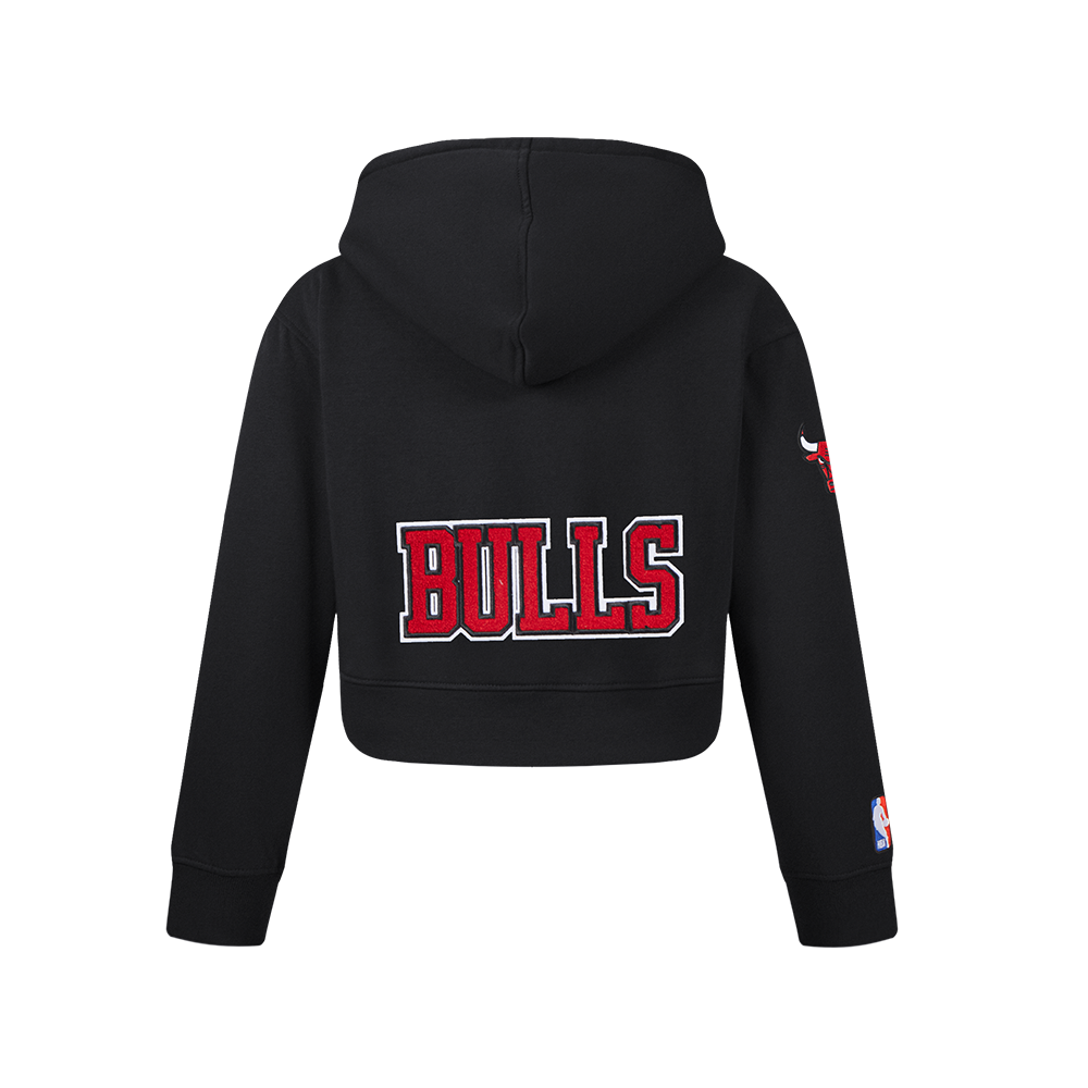 NBA CHICAGO BULLS CLASSIC BIG GIRL'S FLC FZ HOODIE (BLACK)