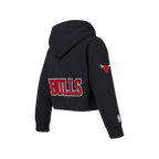 NBA CHICAGO BULLS CLASSIC BIG GIRL'S FLC FZ HOODIE (BLACK)