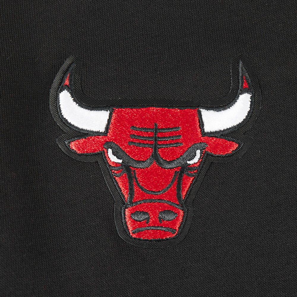 NBA CHICAGO BULLS CLASSIC BIG GIRL'S FLC FZ HOODIE (BLACK)