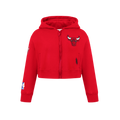 NBA CHICAGO BULLS CLASSIC BIG GIRL'S FLC FZ HOODIE (RED)