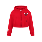 NBA CHICAGO BULLS CLASSIC BIG GIRL'S FLC FZ HOODIE (RED)