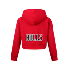 NBA CHICAGO BULLS CLASSIC BIG GIRL'S FLC FZ HOODIE (RED)
