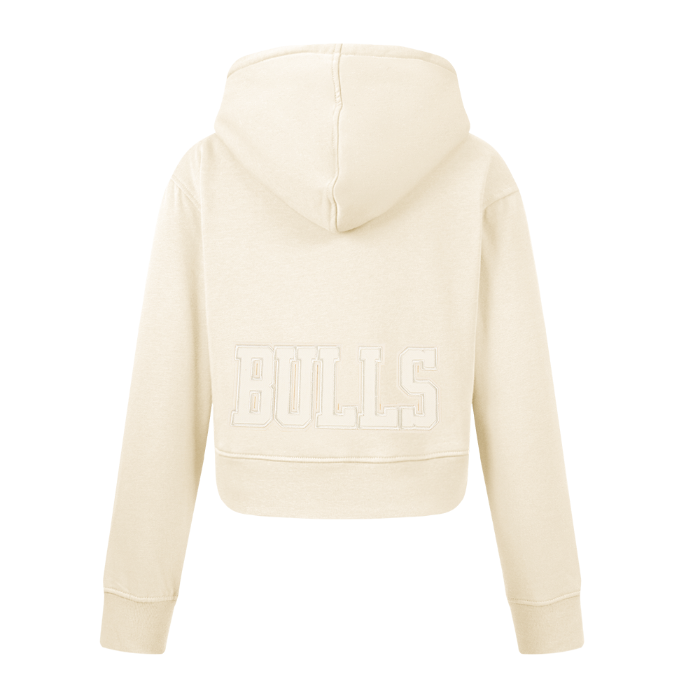 NBA CHICAGO BULLS NEUTRAL CHANDAIL À CAPUCHON EN MOLLETON POUR FILLE JUNIOR (COQUILLE D'ŒUF)