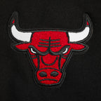 NBA CHICAGO BULLS RETRO CLASSIC CHANDAIL À CAPUCHON EN MOLLETON CÔTELÉ POUR FILLE JUNIOR (NOIR/ROUGE/NOIR)