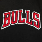 NBA CHICAGO BULLS RETRO CLASSIC CHANDAIL À CAPUCHON EN MOLLETON CÔTELÉ POUR FILLE JUNIOR (NOIR/ROUGE/NOIR)