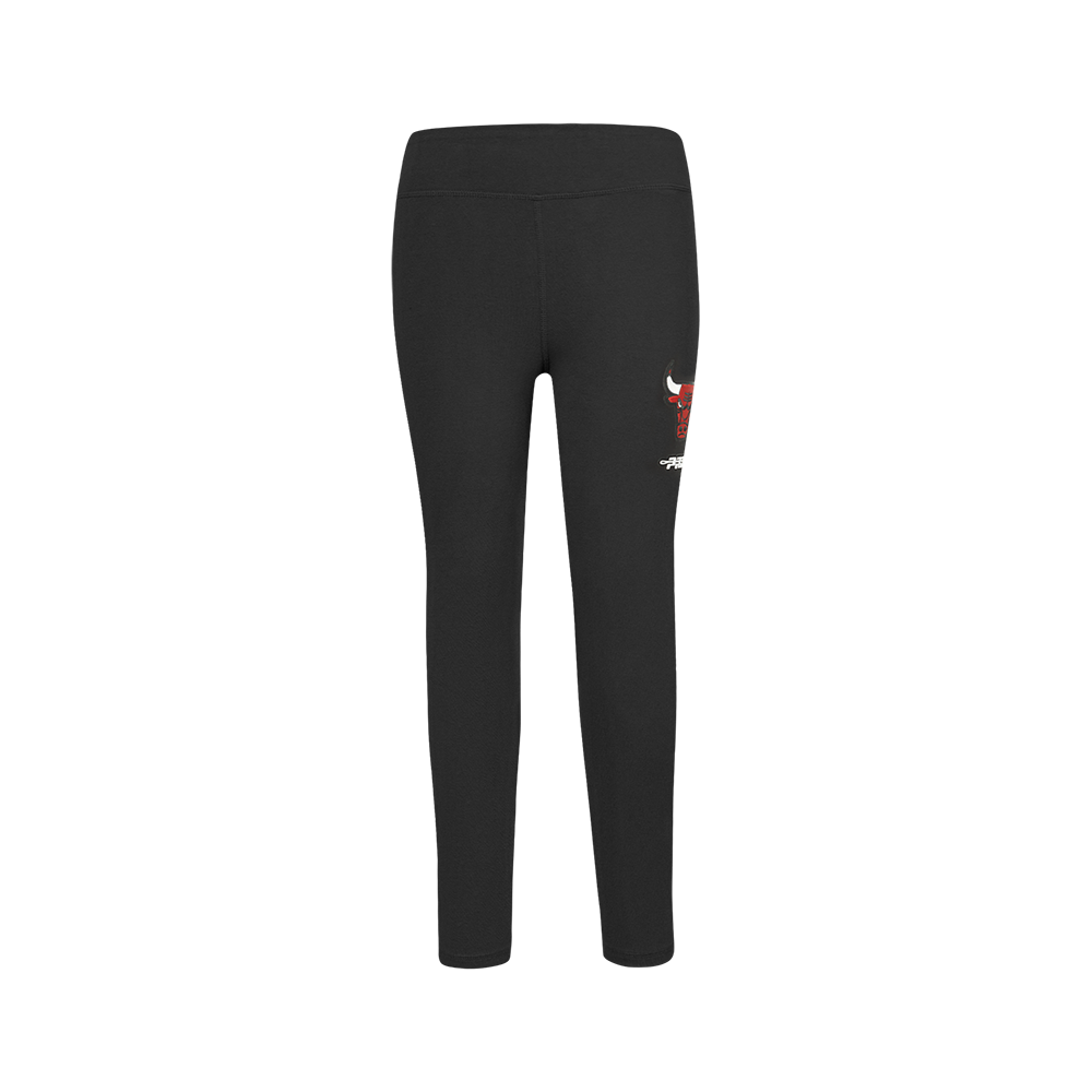 NBA CHICAGO BULLS RETRO CLASSIC BIG GIRLS LEGGING (BLACK)