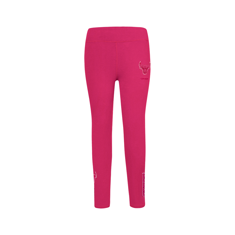 NBA CHICAGO BULLS TRIPLE PINK BIG GIRLS LEGGING (BEETROOT PURPLE)