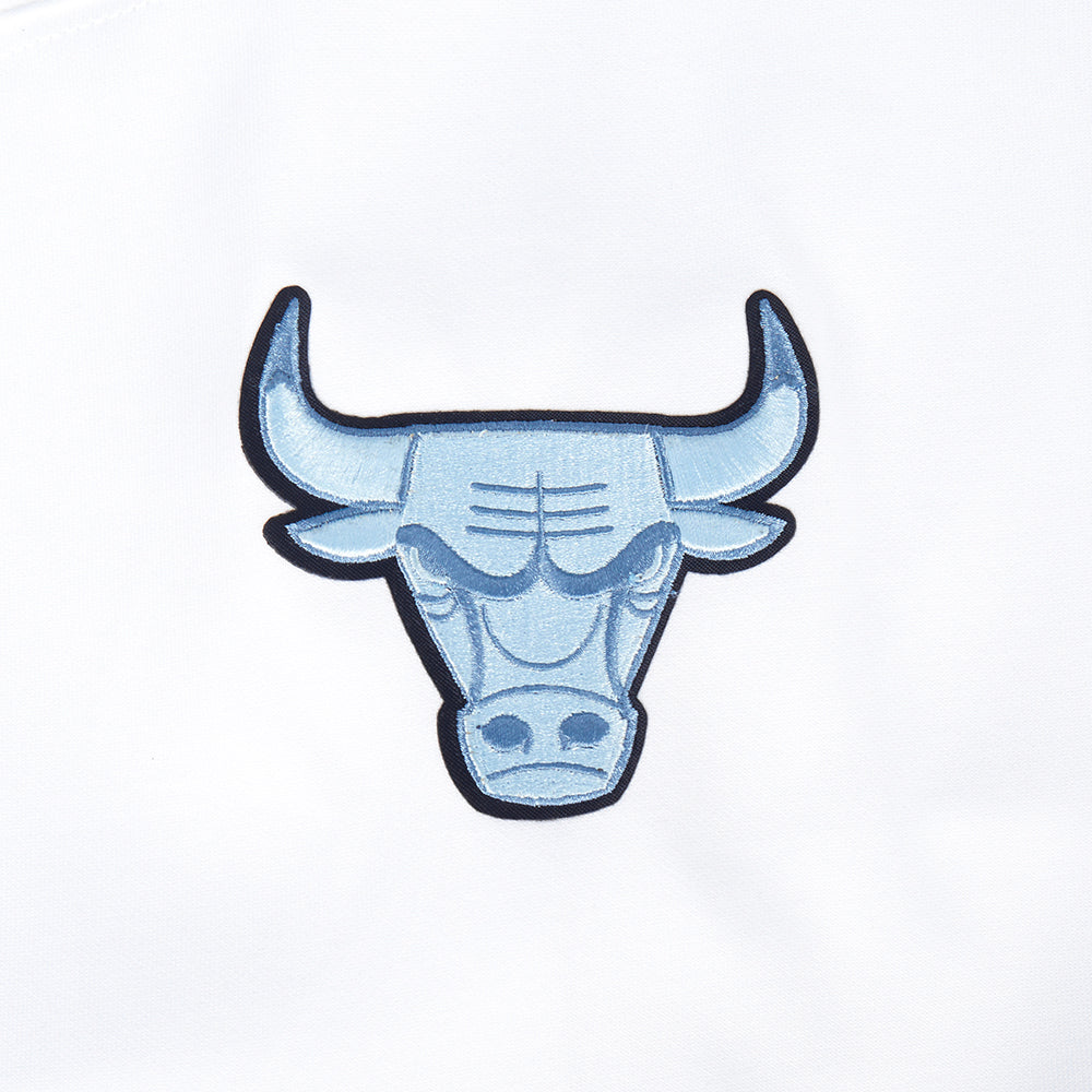 NBA CHICAGO BULLS COUNTRY CLUB WOMEN'S DOUBLE KNIT CREWNECK (WHITE)