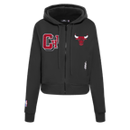 NBA CHICAGO BULLS BEST OF WOMEN'S FLC FZ HOODIE (BLACK)